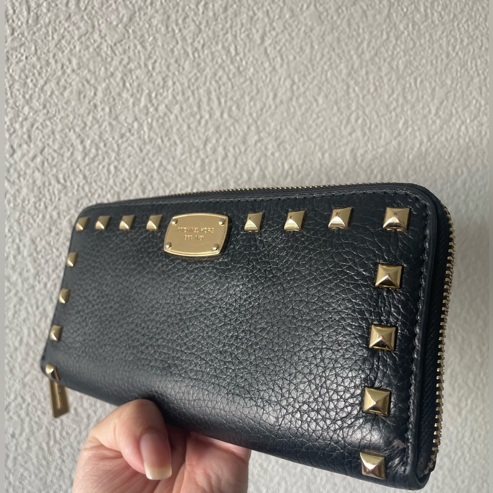 Michael Kors Black Studded Wallet